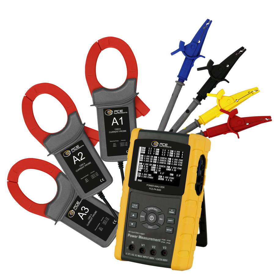 Analizzatore di potenza PCE-PA 8000